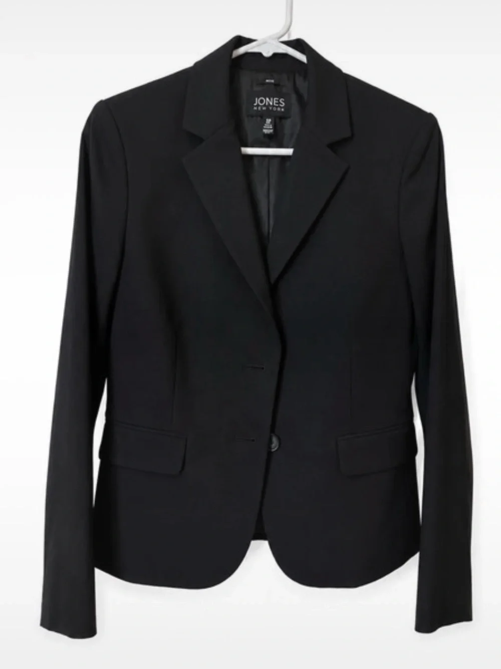Jones New York Black Tailored Two-Piece Blazer and Pencil Skirt